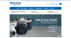 Desktop Screenshot of encoreonlineresale.com